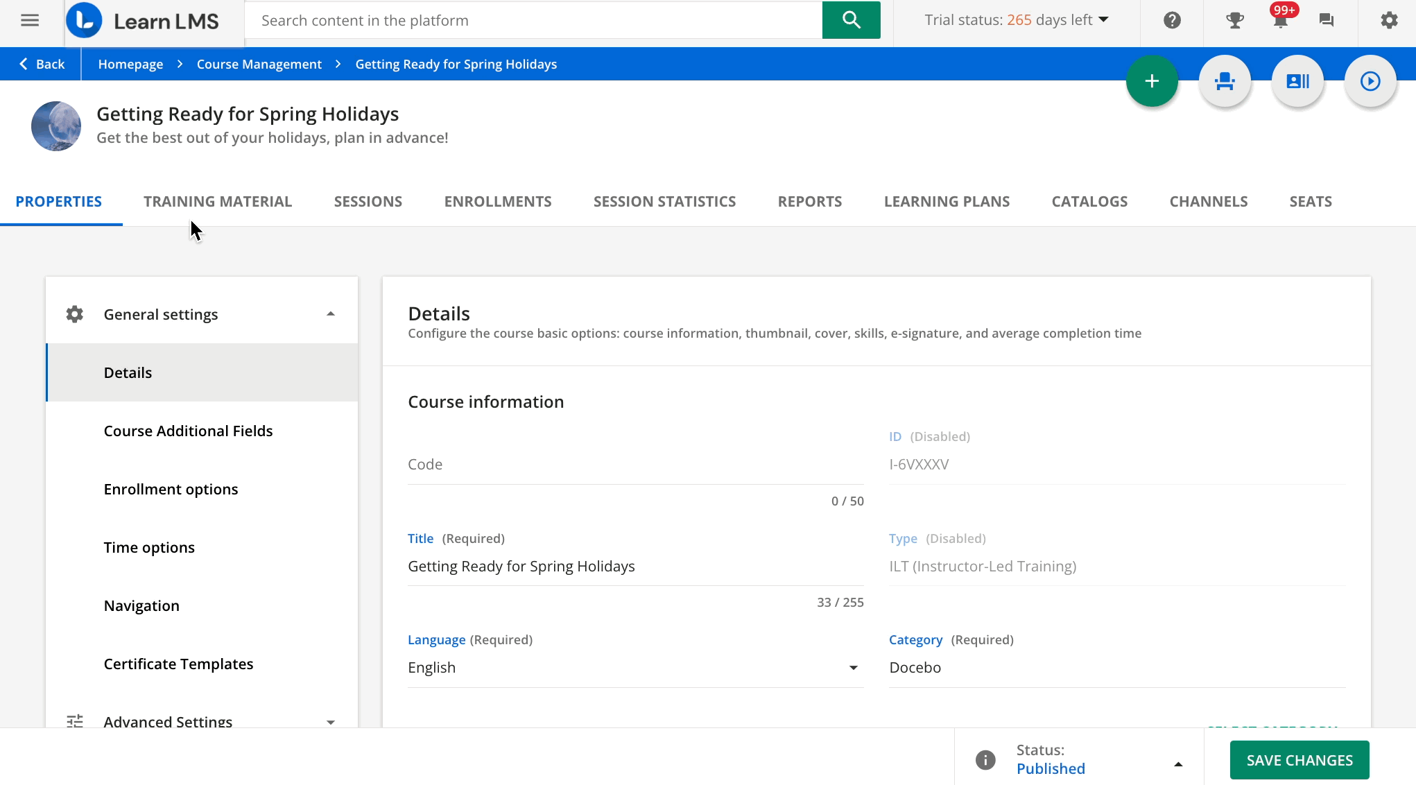 Widgets pour les cours ILT.