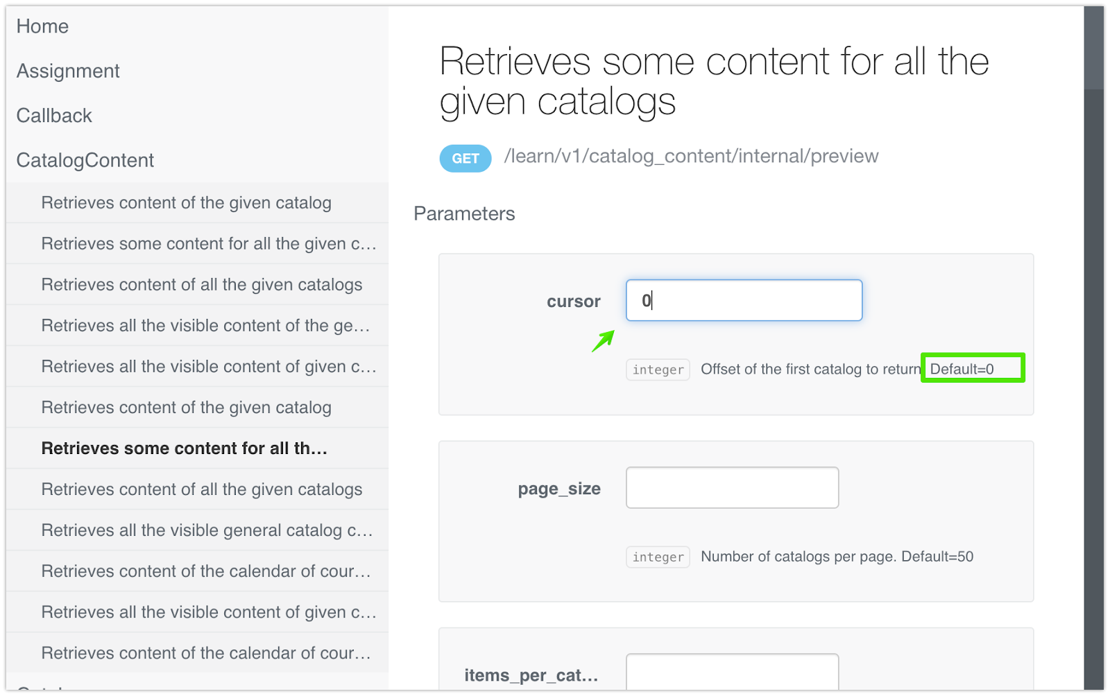 Lanzamiento del extremo de catálogo