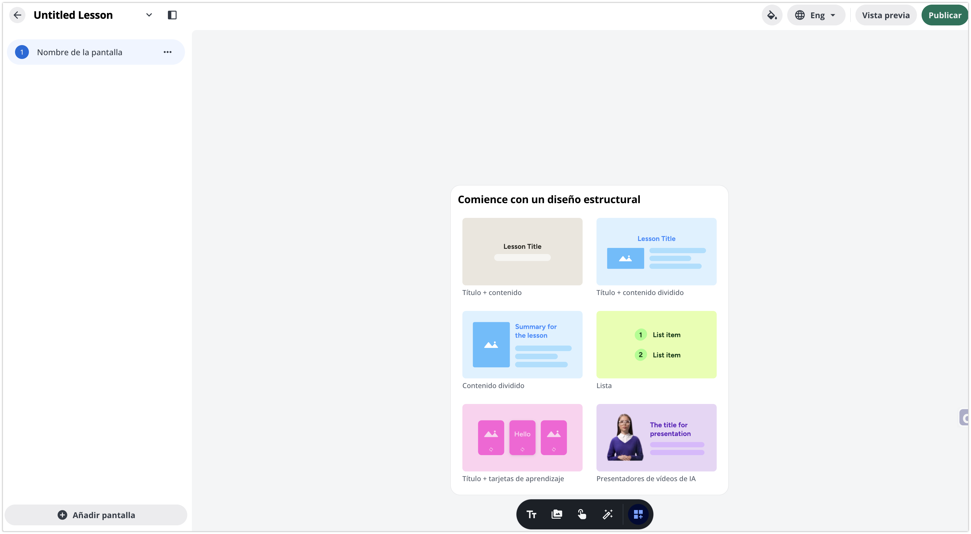 Selección de un diseño estructural