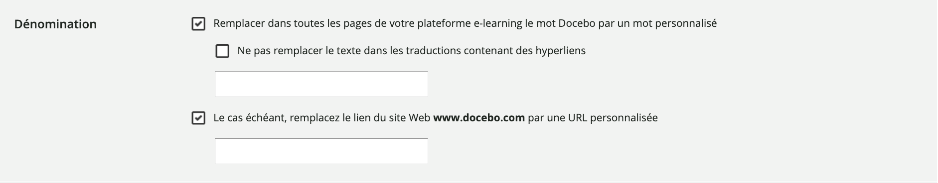 Dénomination