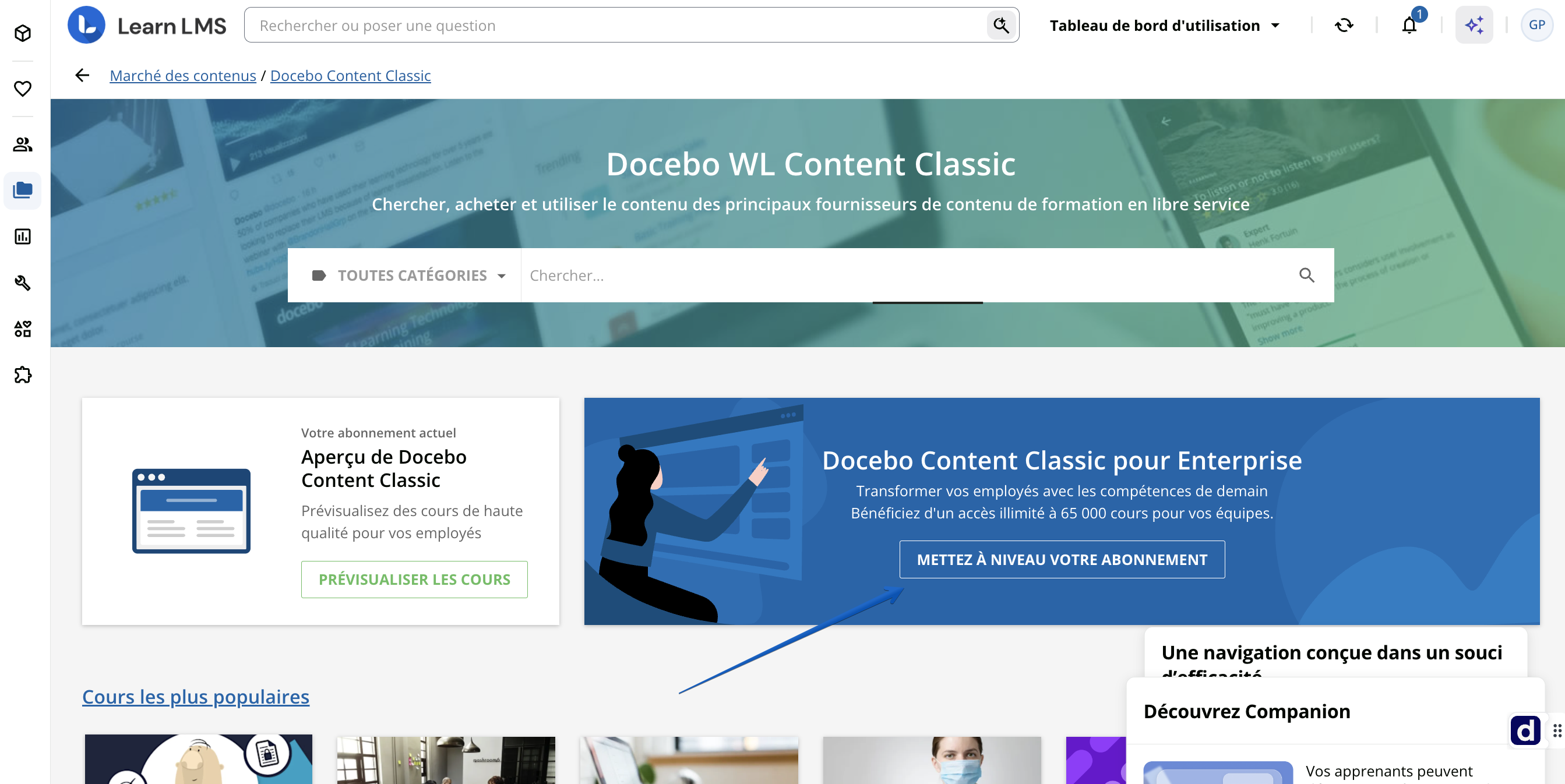 Acheter des forfaits de contenu