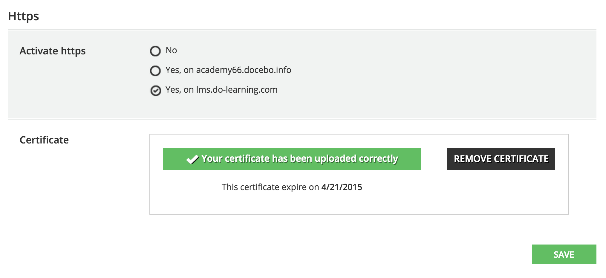 https Final outcome