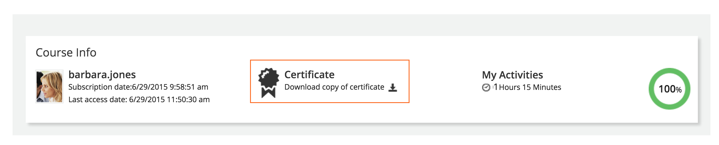 certificate Download certificate