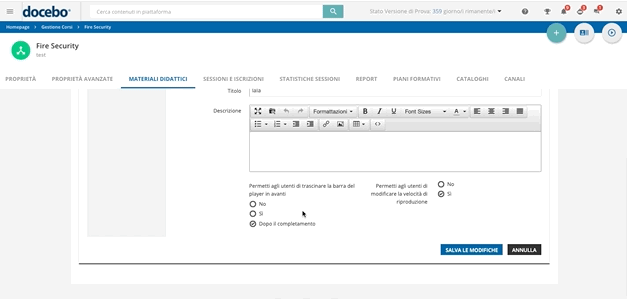Configurare la registrazione dello schermo