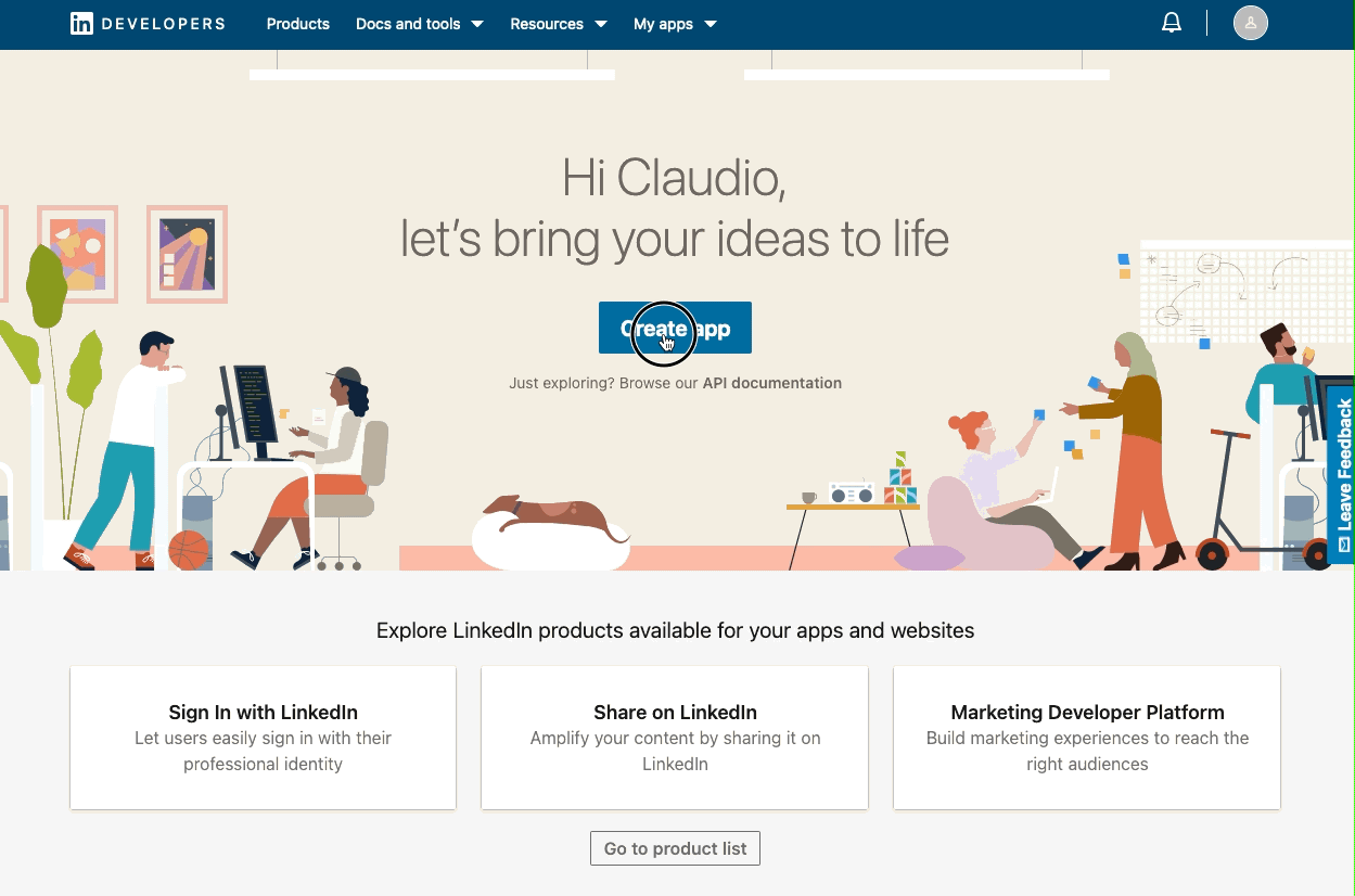 The LinkedIn Developer Site