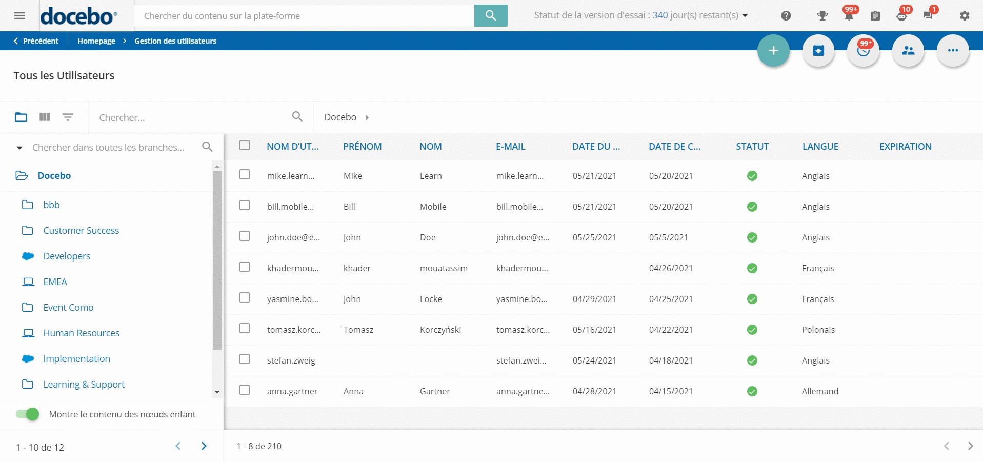 Importer des utilisateurs
