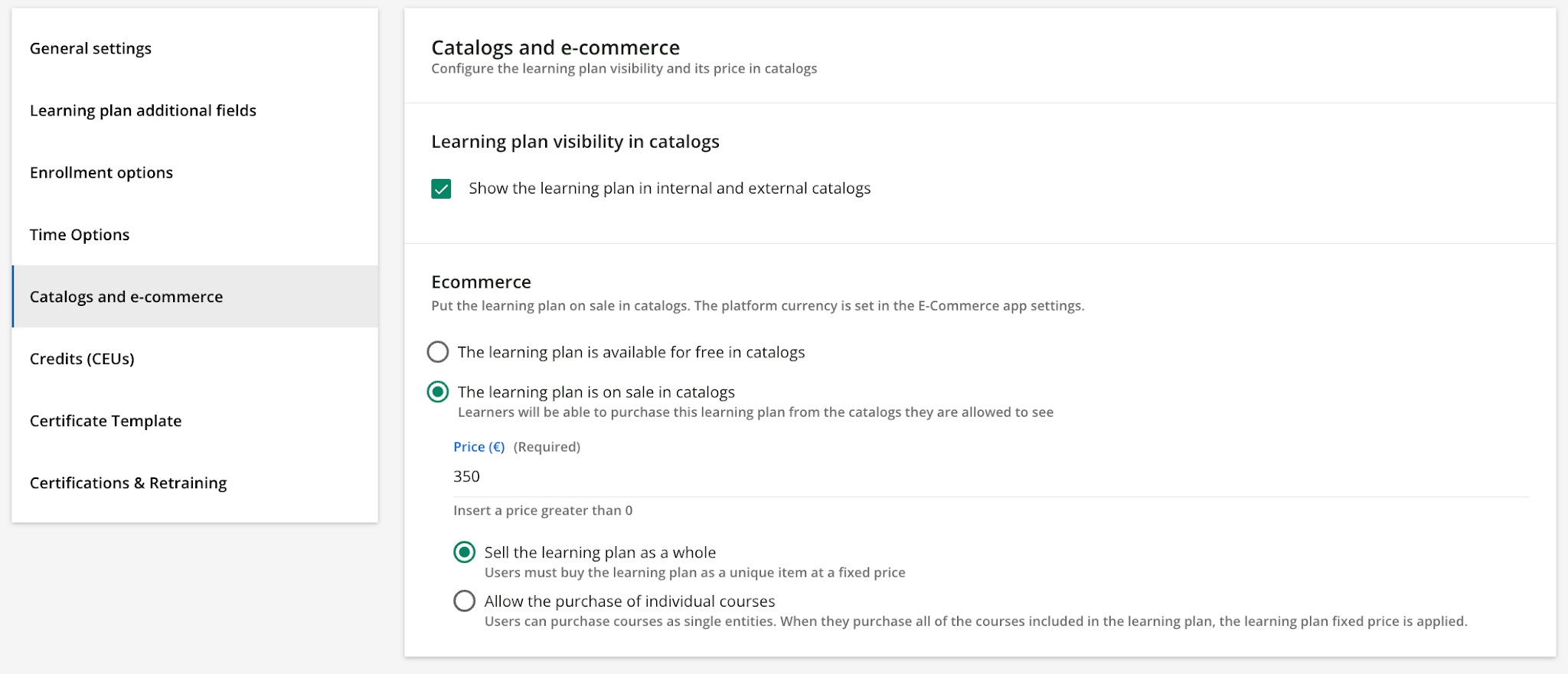 Catalogs and e-commerce