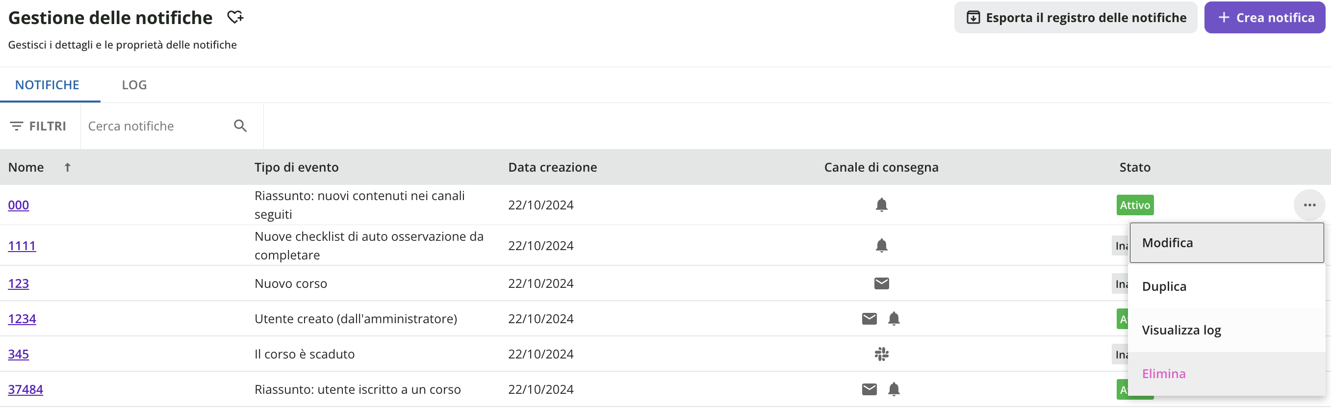 Visualizzare più dettagli sulle notifiche.
