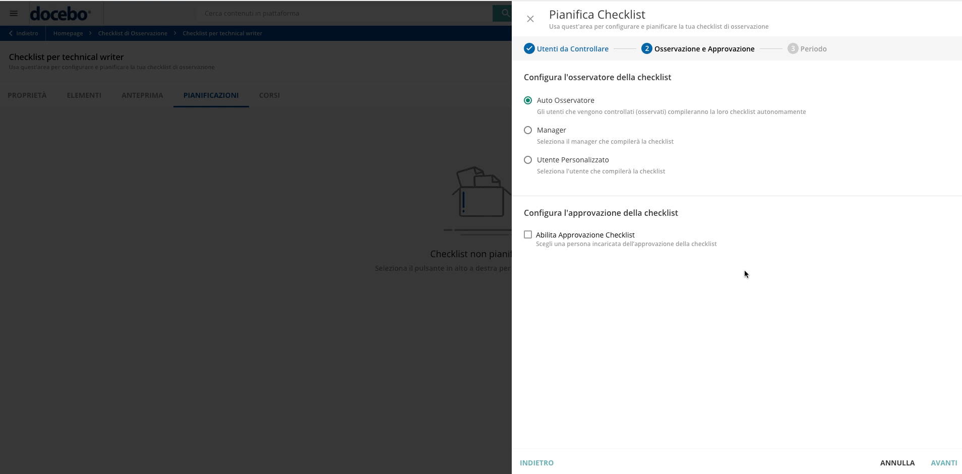 Osservatore della Checklist
