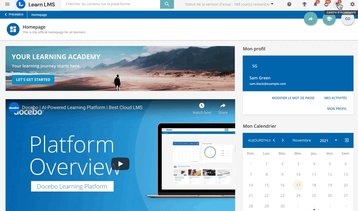 Acceder au Help Desk