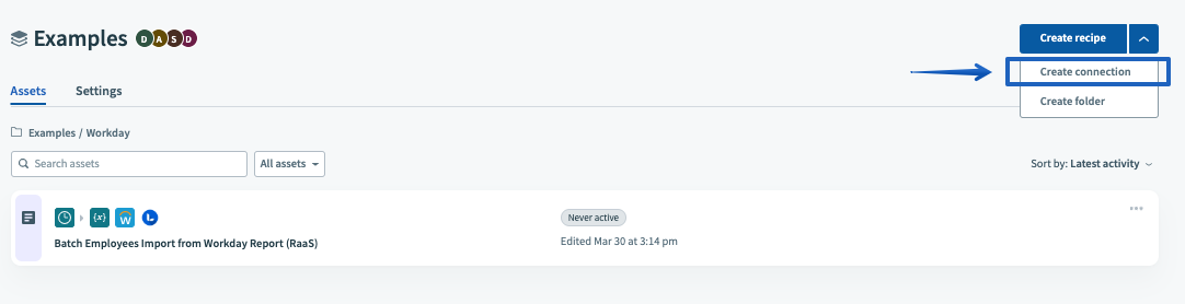 Creating the connection