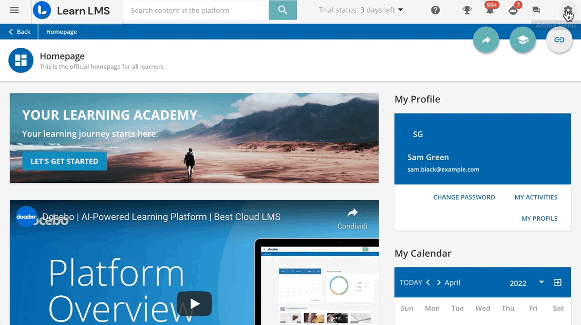 Creating an e-learning course