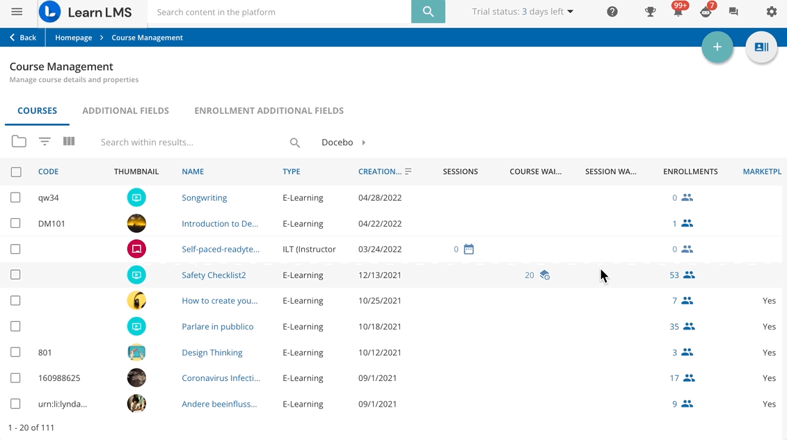 Assign the Course to a Learning Plan