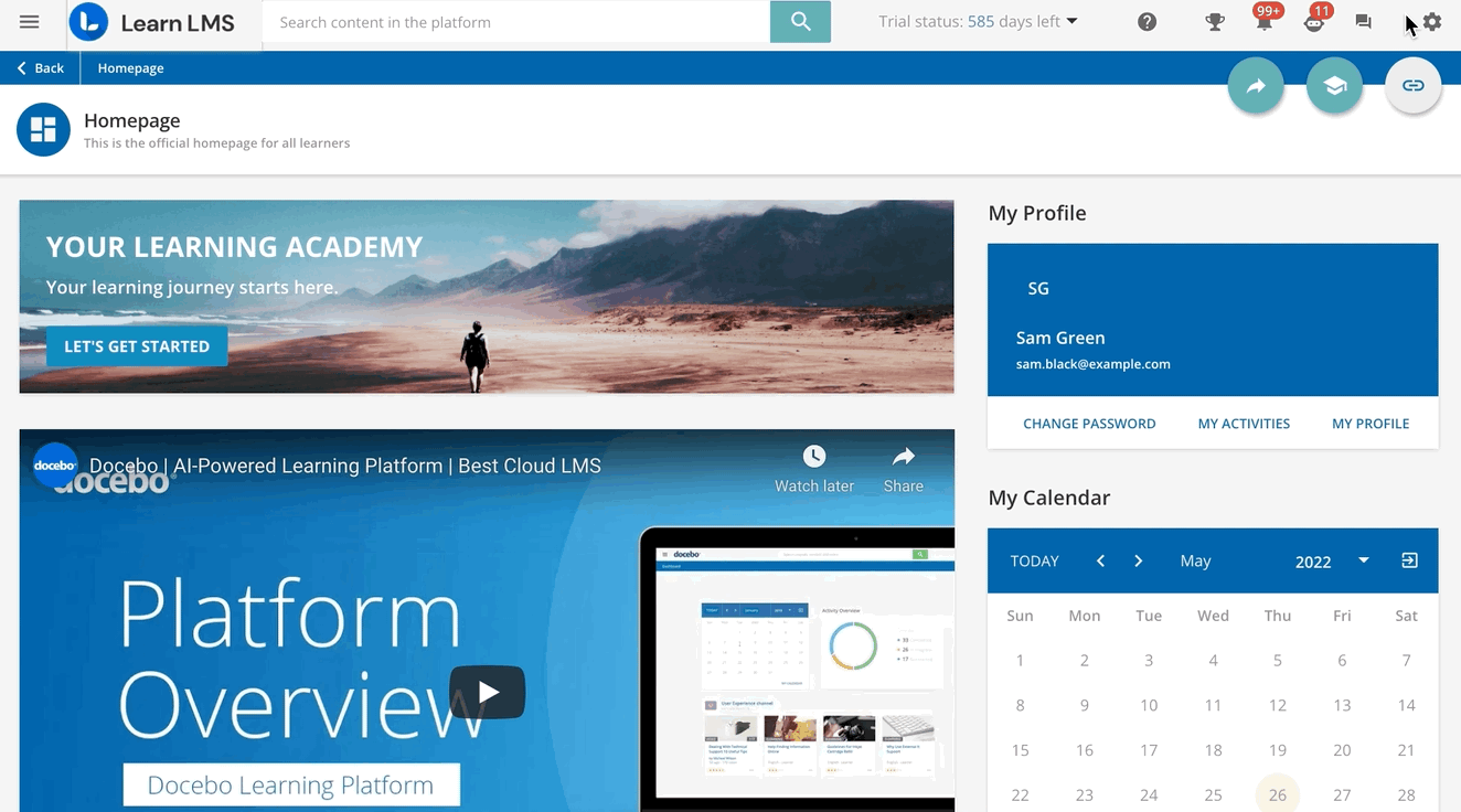 User Personal Report