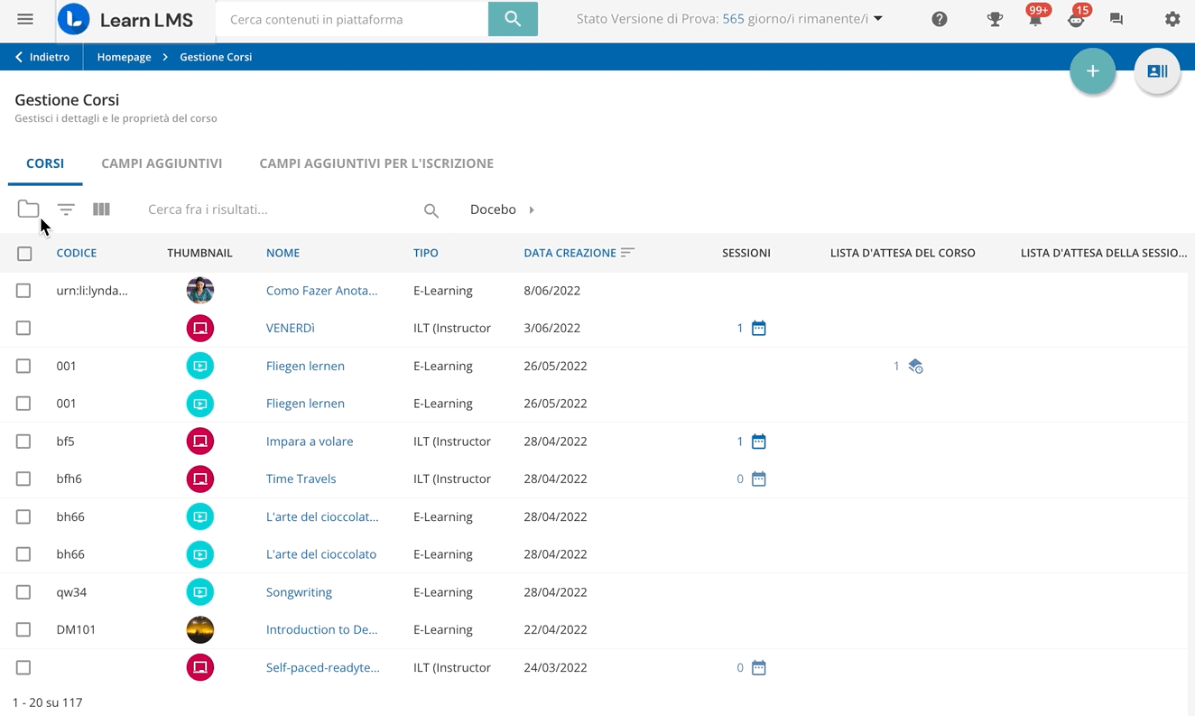 Gestire le Categorie