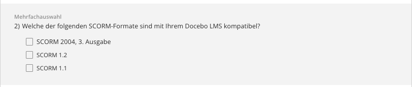 Mehrfachauswahl-Fragetyp