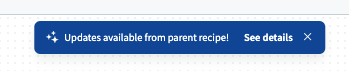 The Docebo Connect update available notification