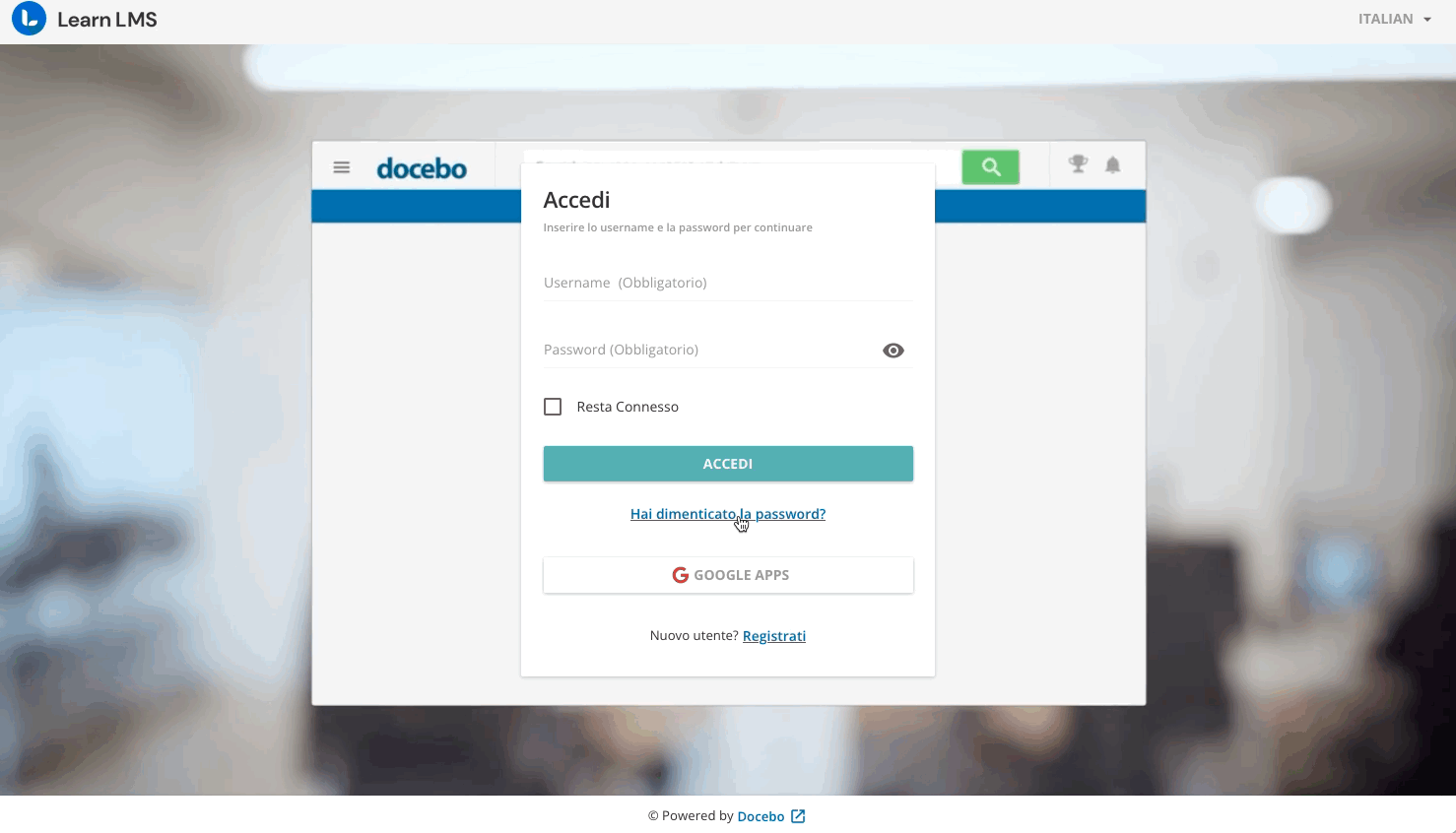 Recuperare una Password Dimenticata