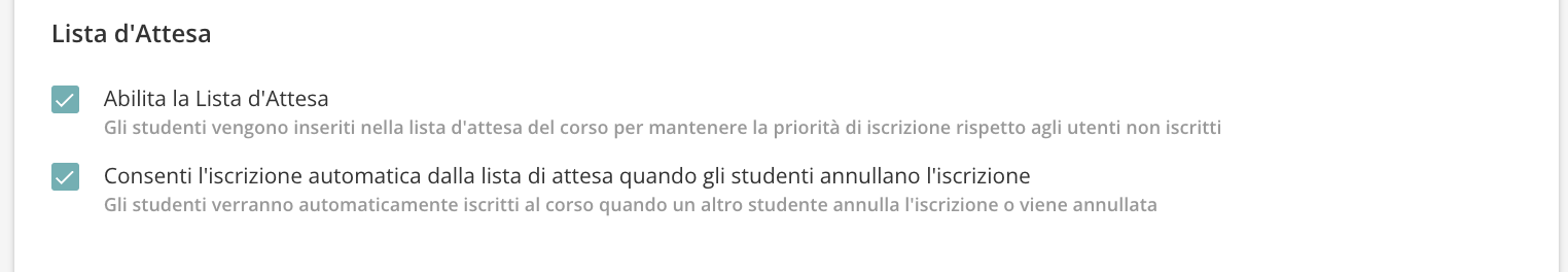 Autoiscrizione dalla lista d attesa